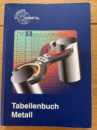 Tabellenbuch metall europa - tabellenbuch, –