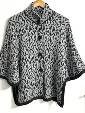 Alpaka Peru Poncho Strickjacke