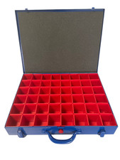 Metall Sortimentskoffer Sortimentskasten 440x330x66mm mit 48 Fächer NEU