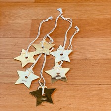 6 original DIOR STERNE - Anhänger / Weihnachtsschmuck / Dekoration