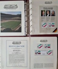 Briefmarken Mexiko Fußball WM 1986 Numisbrief Dokumentation Beckenbauer Walter 