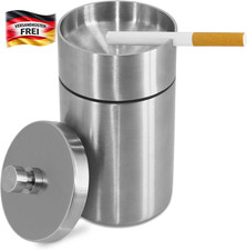 Aschenbecher Edelstahl mit