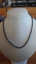 Saphirkette schwarz, neu, 45