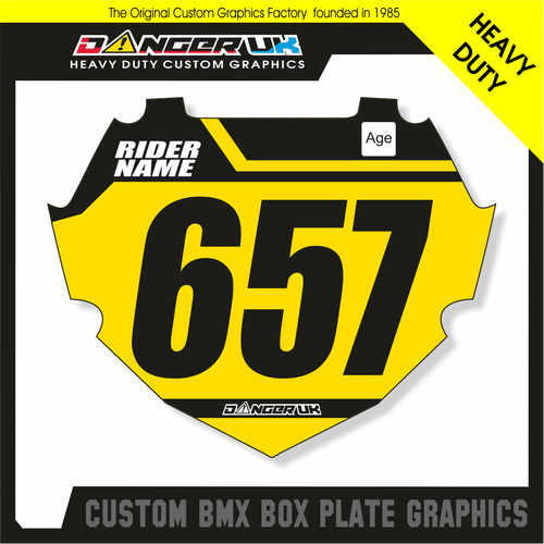 Custom bmx race plate grafik - race,