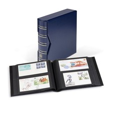 Leuchtturm Album für 200 FDC's oder Briefe DIN Lang, blau 354422 neuwertig (8000