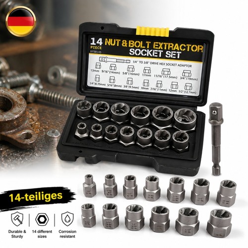 14tlg schraubenausdreher set - schraubenausdreher,