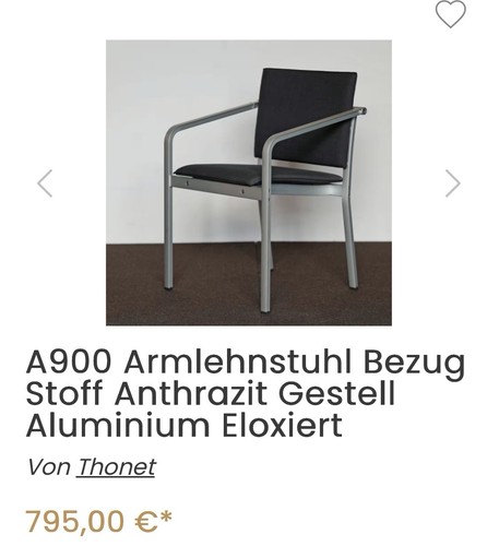 Thonet armlehnstuhl gestell - thonet,