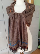 Codello langer Schal Seide Kaschmir Winterfarben 200x50 cm