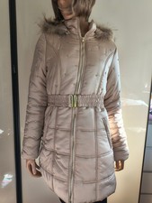 REDIAL Steppjacke, Gr. M, Echtpelzbesatz an der Kaputze, Gürtel