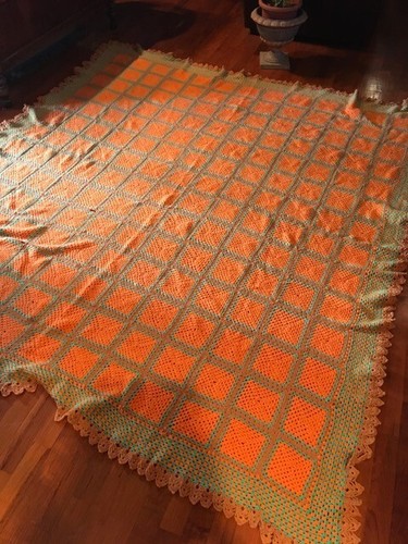 Omas handarbeit decke plaid - handarbeit,
