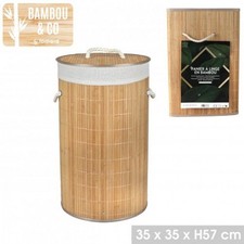 Wäschekorb Korb Bambus