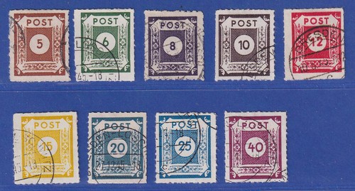 Sbz ost sachsen 1945 ziffern - 1945,