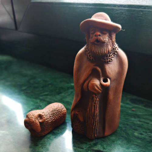 Schäfer mit schaf braune - schaf,