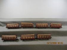 Märklin Spur H0 Rungenwagen mit Holzladung Set 7-teilig ohne OVP B44