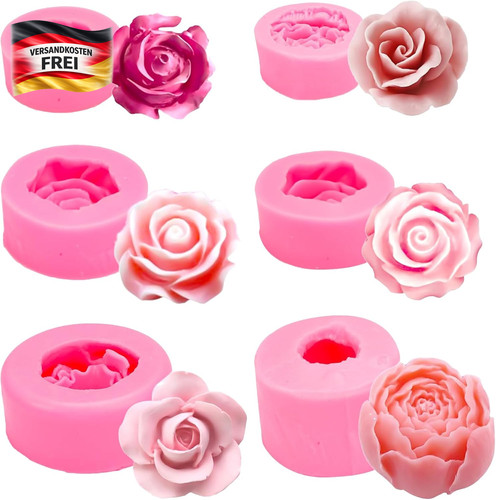 Silikonform set für blumen - für, 3d