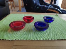 4 x Glas Teelichthalter