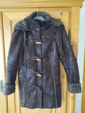 WINTER /  LEDERMANTEL von *Drei MAster  Gr S  *   Maße  in der Beschreibung