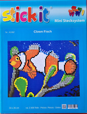 Mini Stecksystem Clown Fisch ca. 2.400 Teile mit XXL-Steckvorlage Nr. 41082-OVP