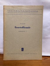 Baustoffkunde Lehrbrief 1 H