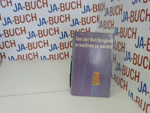 Von der nutzlosigkeit - der,