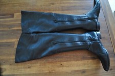 Overkneestiefel, Leder Gr. 44