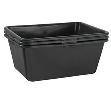 3x Mörtelkasten 90 Liter Mörtelwanne Mörtelkübel Zementwanne Speiswanne schwarz