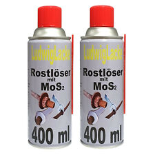Rostlöser Spraydose 2 x 400ml mit MoS2 Kriechöl Korrosionsschutz Ludwiglacke