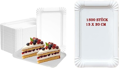 Pappteller eckig lauroo x - eckig,
