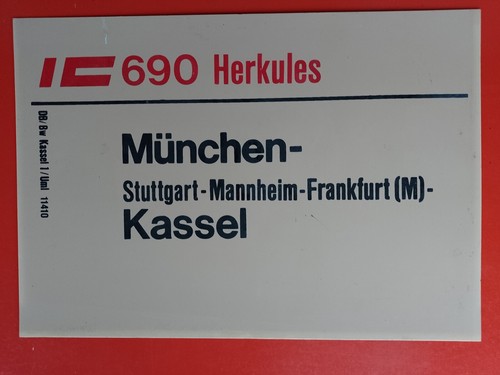 Zuglaufschild 690 691 - 690, ic