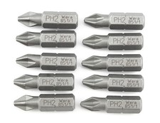 10x WERA 1/4" Phillips Bit in