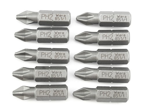 10x wera phillips bit - 1/4",
