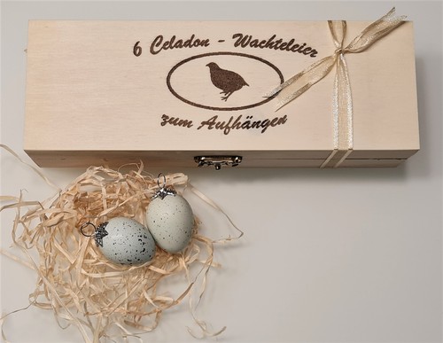 Echte celadon wachteleier - echte,