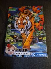 Tiger Clementoni Magic 3D Puzzle 1000 Teile mit 3D-Brille 50x69 cm  Neuw