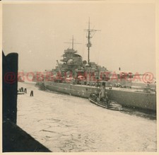 H468 Groß-Foto Wilhelmshaven 1940 Hafen Kriegsmarine Schlachtschiff TIRPITZ