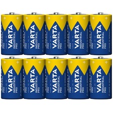 Varta C Batterie LR14 10 Stück Baby Industrial Pro Alkaline Batterie 7800mAh