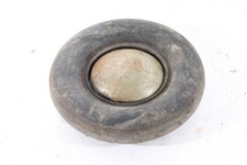 1 x alter Reifen Vollgummi mit Felge Metall Kinderwagen Dreirad Roller