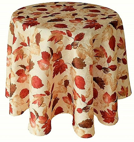Tischdecke jacquard rund - jacquard,