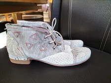Ausgefallene Booties 39 Leder Mustermix  Made In Italy