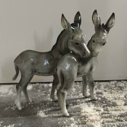 Goebel porzellanfigur esel - porzellanfigur,