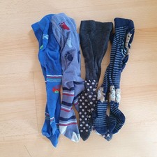Baby Strumpfhosen, Konvolut, Set,4 Stück, 62/68,blau bunt