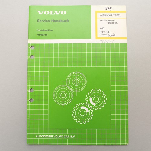 Volvo 440 werkstatthandbuch - volvo,