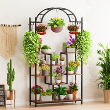 Hoch Pflanzenregal Blumenständer Blumentreppe Balkon Blumen Regal gewölbt Desgin