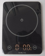 Ikea GENOMSNITT Digital  Küchenwaage Ausgehärtetes Glas Schwarz 3 kg.