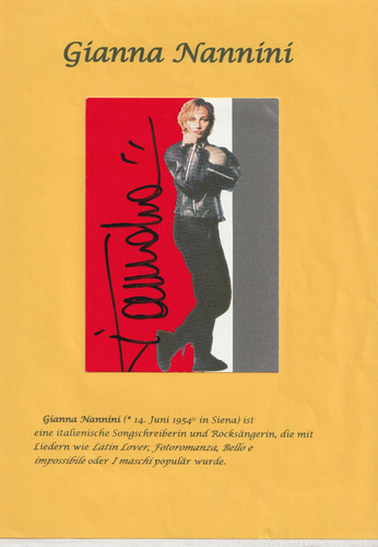 Gianna nannini sängerin - gianna,