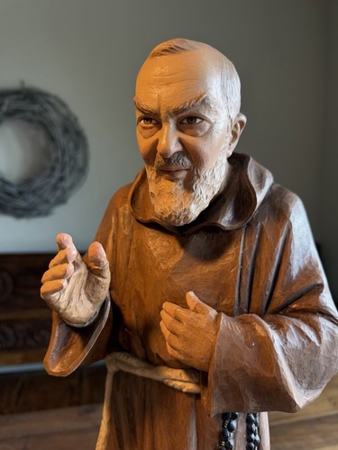 Padre pio holzfigur - padre, pio❤️holzfigur