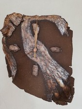 Wanduhr handgefertigt aus Ton