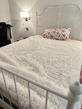 ikea bett 160x200 LEIRVIK Bettgestell, weiß Mit Matratze