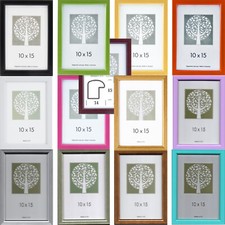 Bilderrahmen Kunststoff 10x15 13x18 15x21 (A5) 20x20 21x30 (A4) 30x30 Fotorahmen