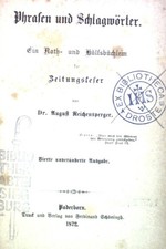 Phrasen und Schlagwörter: Ein