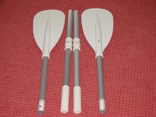 Schlauchbootpaddel, Ruder,Dollen, Grau